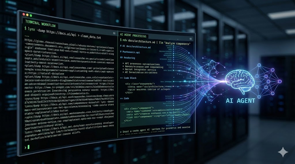 Terminal Tools for AI Agents: Lynx and mdv